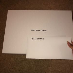 Balenciaga Shoe Box and Original Envelope